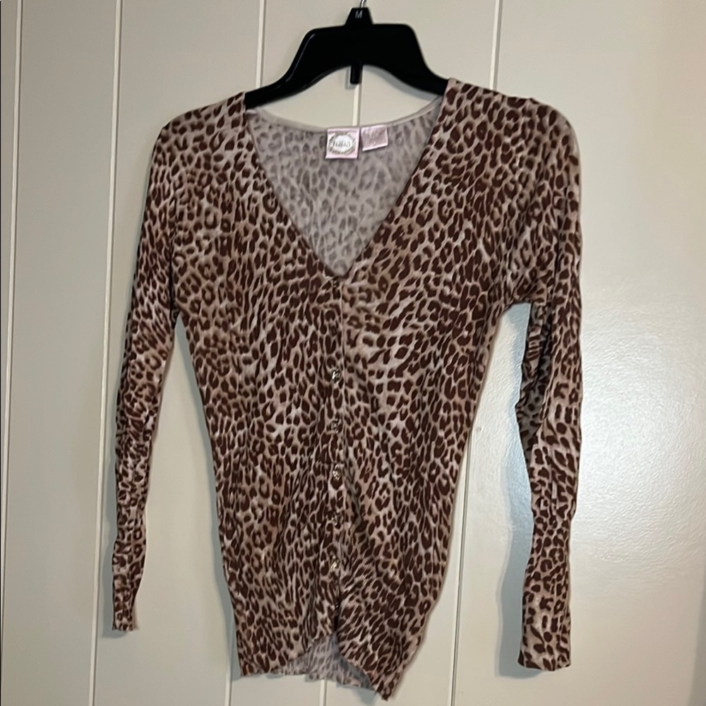 Leopard Print Button Down Shirt